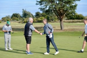 Golfers playing in the Links Golf Salver Cup
