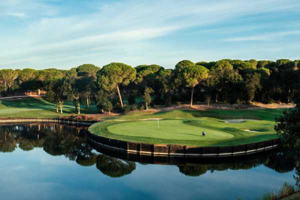 Golf Course with water